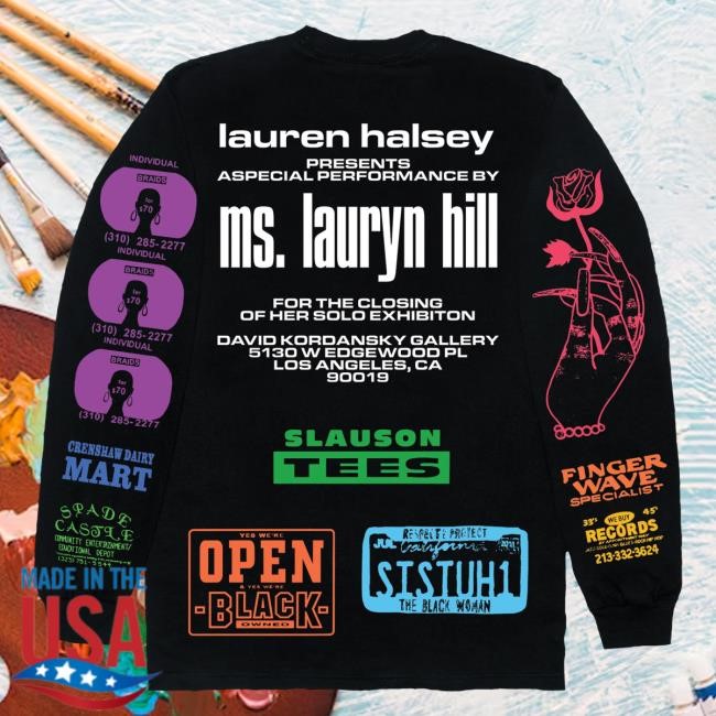Lauryn Hill Mlh X Lauren Halsey Long Sleeve Tee Spectrum | Lauryn Hill Store Official