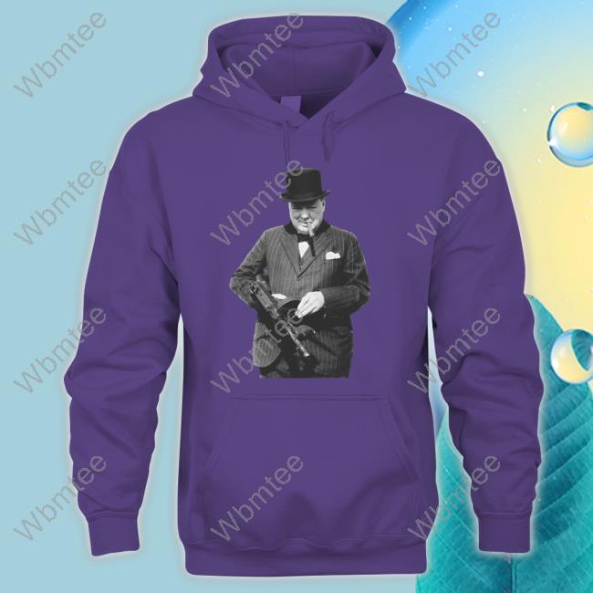 Winston Churchill With Tommy Gun Shirt