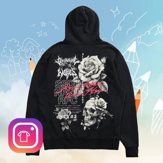 Official Darc Sport Merch Store Shop Darcsport Mori Bloom "Wyoming" Unisex Hooded Sweatshirt in Black Darc Sport Apparel Clothing