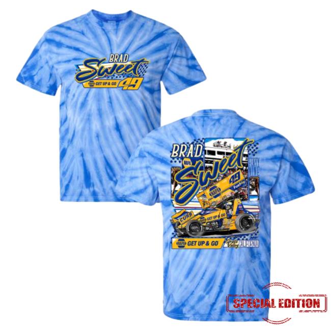 Brad Sweet Racing Store Brad Sweet Racing Store Knoxville Nationals Get Up & Go Shirts Royal Tie-Dye