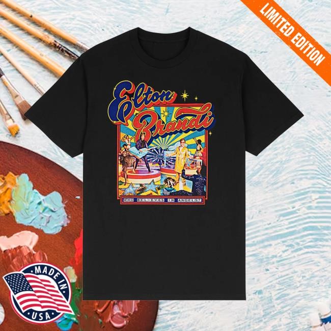 Who Believes In Angels? Album Cover Black New Tee Elton John Merch