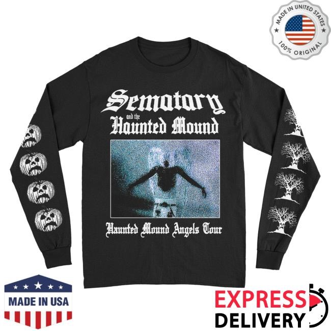 Haunted Mound Official Merch Store | Haunted Mound Angels Tour Long Sleeve Shirt New | Haunted Mound Clothing Shop Apparel Hauntedmound