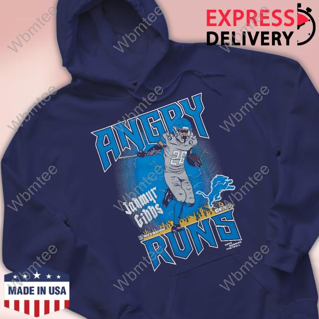 Kyle Brandt Angry Runs Lions Jahmyr Gibbs Shirt
