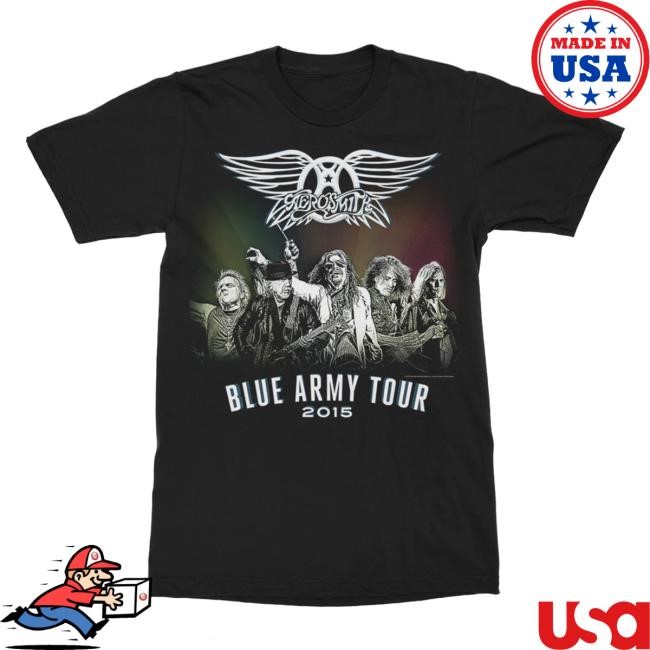 Aerosmith Official Store Blue Army Tour Tee Aerosmith