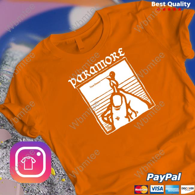Paramore Merch Paramore Your Opinion Burn Tee Shirt