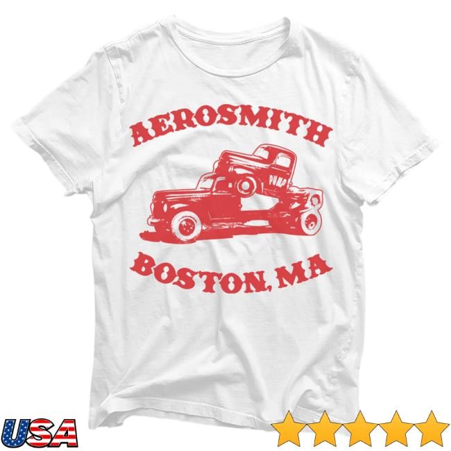 Official Aerosmith Merch Boston, MA Pump Top Shirt