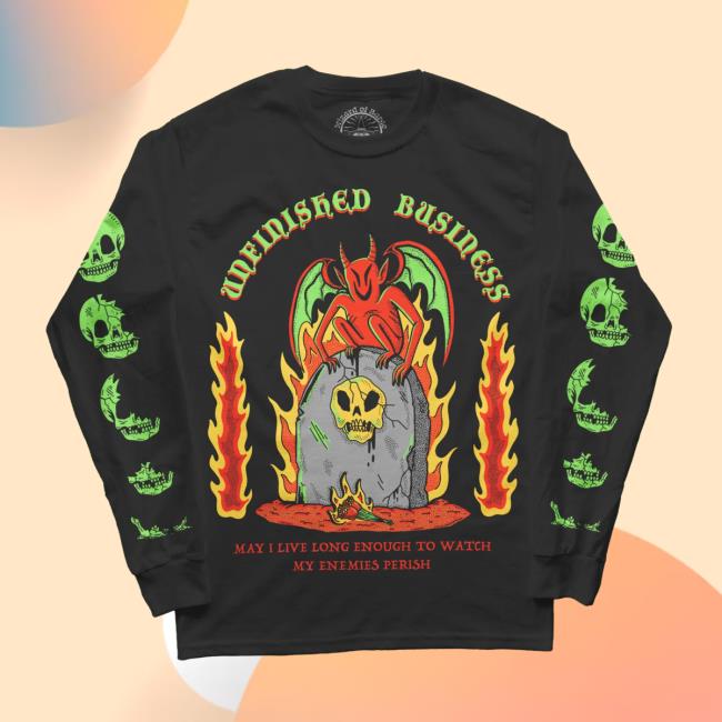 Official Wizard Of Barge Unfinished Business Long Sleeve T-Shirt