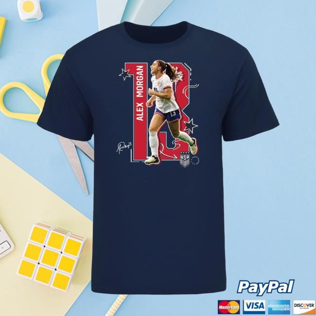 USWNT Alex Morgan Navy T Shirt