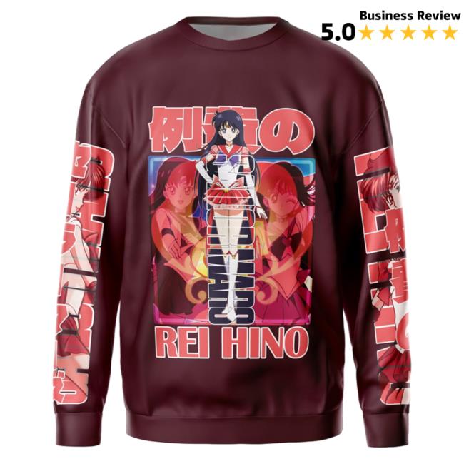 Official Anime Ape Clothing Sailor Mars Sailor Moon Streetwear AOP Sweater 3D All Over Print Animeape