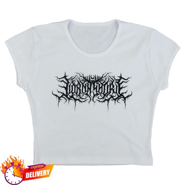 Lorna Shore Logo Womens Baby Rib Crop Top Tee Lorna Shore Official Merch Store