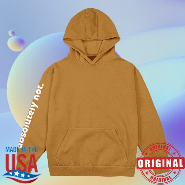 Official Fanjoy Merch Elyse Myers Absolutely Not Peanut Butter Pull Over Hoodie