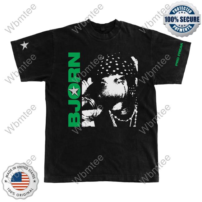 Official Smino Zero Fatigue Merch Bjorn Pro Freak Tee Black Zerofatigue