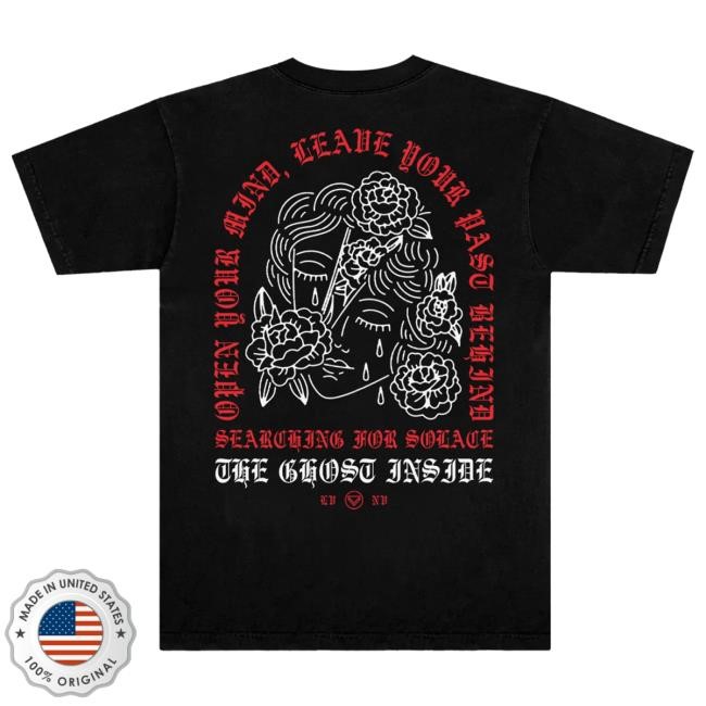 Official The Ghost Inside Merch Store The Ghost Death Open Mind Shirts (Black)