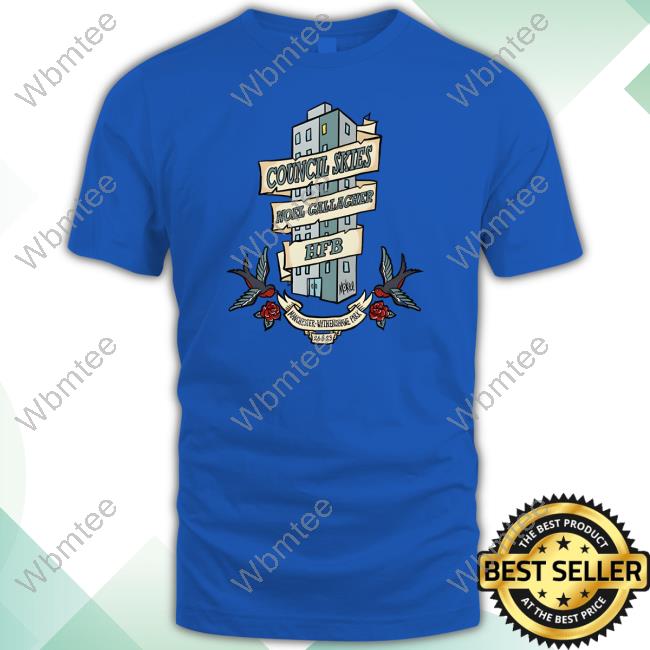 Official Noel Gallagher's High Flying Birds Merch Pete McKee Manchester 2023 Tee Shirt