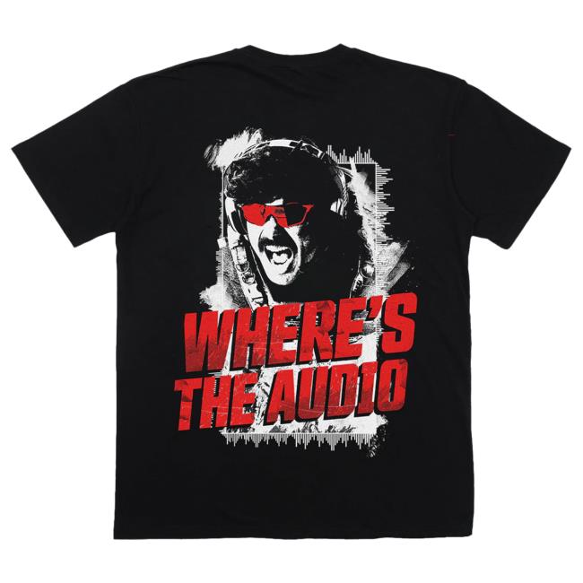 Official Dr Disrespect Merch Champions Club 1/1/2024 - Where's The Audio Tee Tee