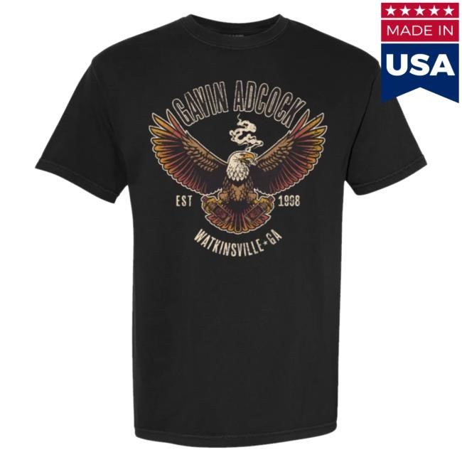 Official Gavin Adcock Eagle Tshirt Official Gavin Adcock Merch Store Eagle Top Shirt