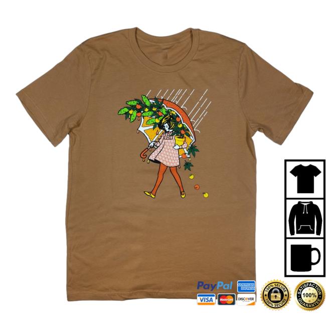Official Slinger Apparel Store Shop Citrus Terp Girl T Shirt Brown Pyroscopic