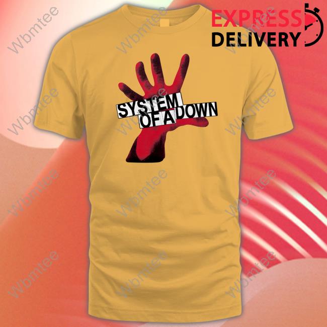 System Of A Down Self-Titled Red Hand Logo Long Sleeve T-Shirt