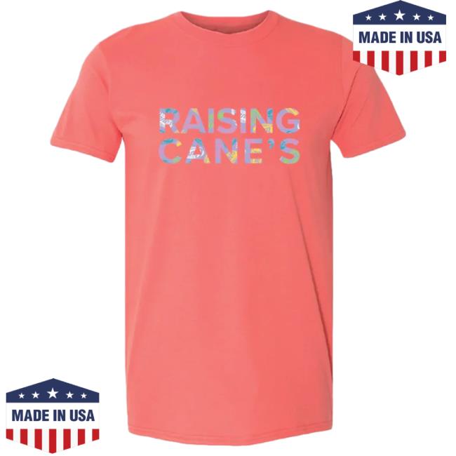 Official Canes Merch Store Raising Cane's Gear Cane's Imprint T-Shirt Coral Canes Apparel Clothing Shop