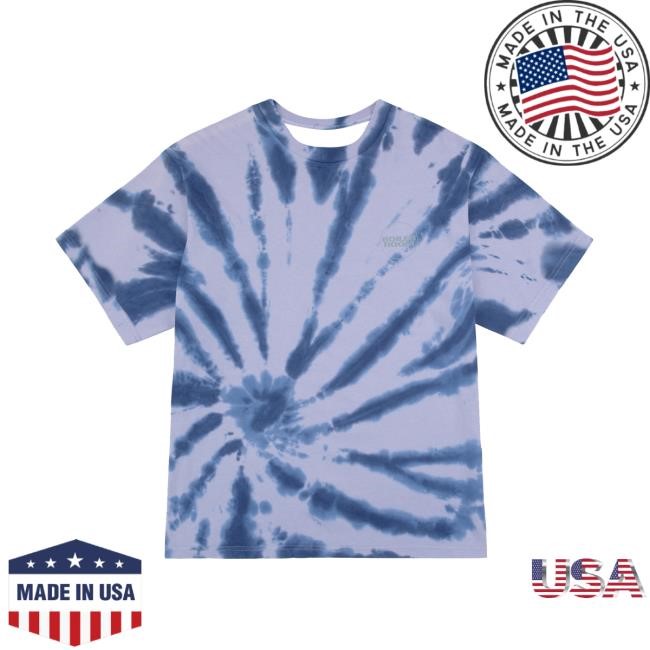 Core Logo Tie Dye 3M Short Sleeve Shirt Blue - BOILER ROOM