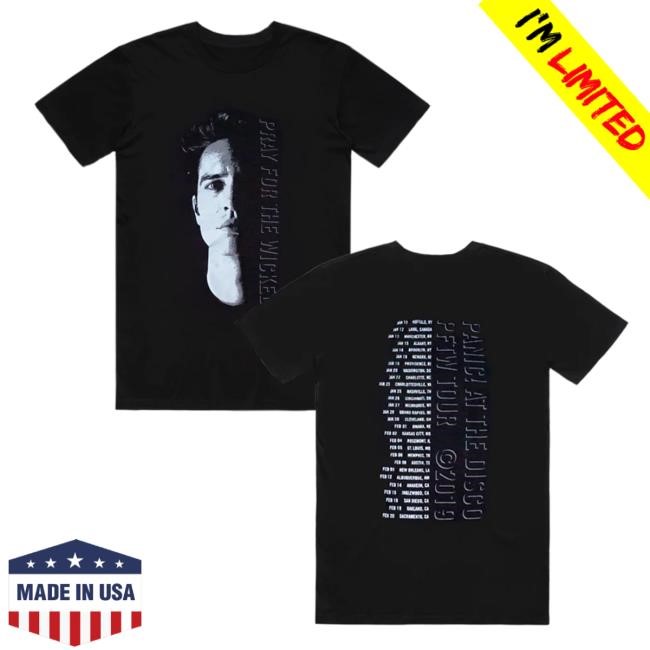 Panic! At The Disco Store Face Tour Tee