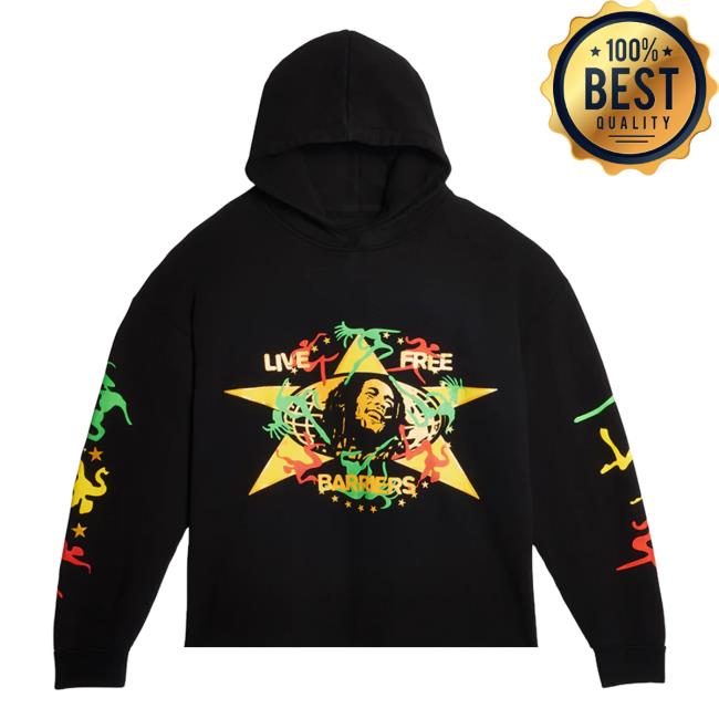 Official Bob Marley Merch Store Shop Bob Marley Marley X Barriers "Marley" Pullover Sweatshirt