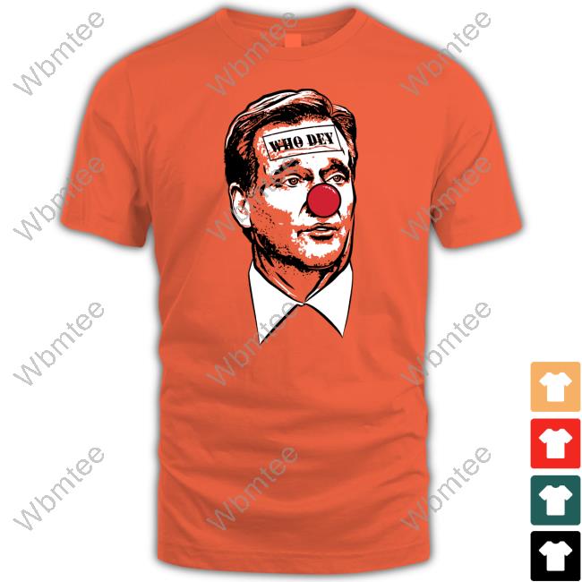 Barstool Sports Merch Who Dey Cin Clown Short-sleeved T-shirt