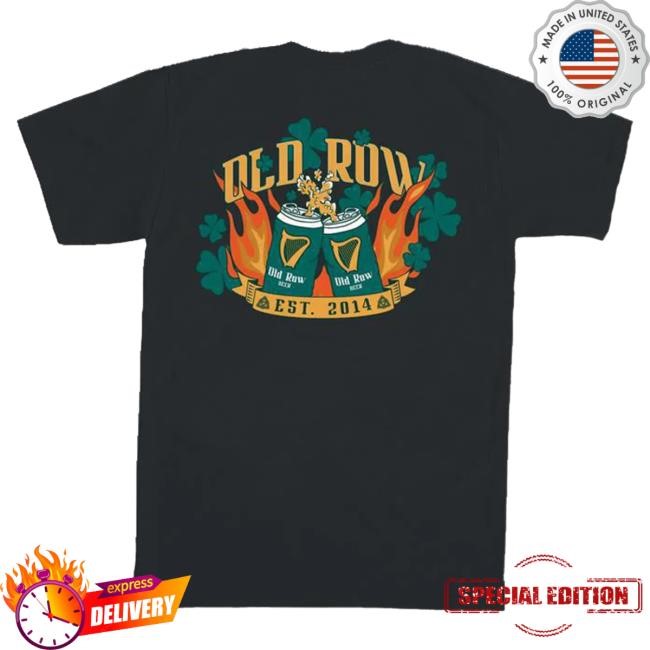 Official Old Row Clothing Store Old Row The Flaming Irish Beers Pocket Tee