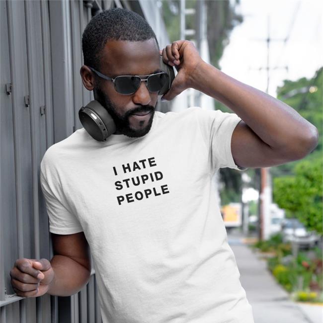 I Hate Stupid People Shirt Red