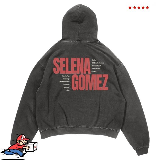 Selena Gomez Merch Store Revival Washed Photo Hood