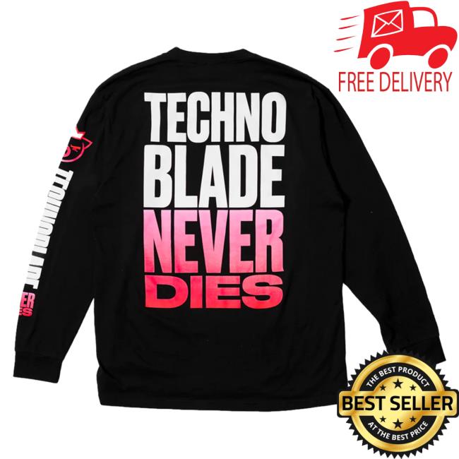 Official Technoblade Merch Store Shop Technoblade Never Dies Longsleeve Black