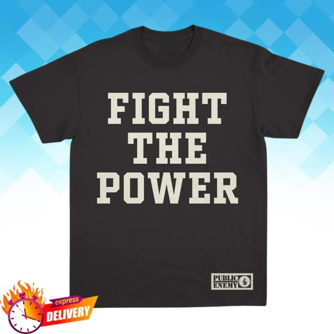 Public Enemy Fight The Power Text Tee Public Enemy Official Store