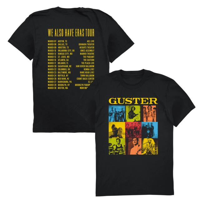 Official Guster Merch Store Shop Guster Eras Tour Shirt 2024 [Unisex]