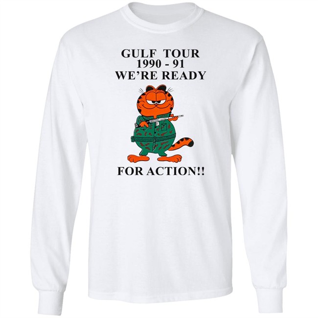 Kommandostore Gulfield War T Shirt Gulf Tour 1990-91 We're Ready For Action Kommandostore Gulfield War T Shirt Gulf Tour 1990-91 We're Ready For Action
