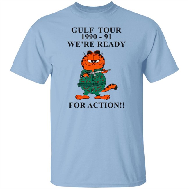 Kommandostore Gulfield War T Shirt Gulf Tour 1990-91 We're Ready For Action Kommandostore Gulfield War T Shirt Gulf Tour 1990-91 We're Ready For Action