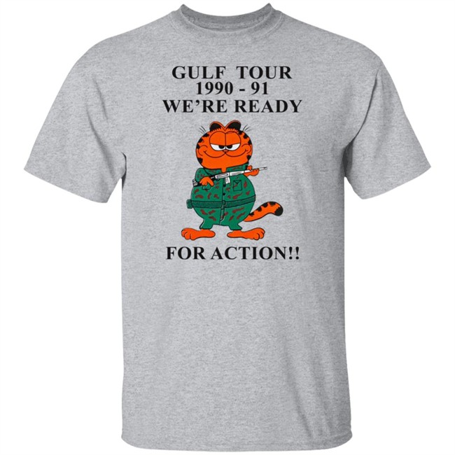 Kommandostore Gulfield War T Shirt Gulf Tour 1990-91 We're Ready For Action Kommandostore Gulfield War T Shirt Gulf Tour 1990-91 We're Ready For Action