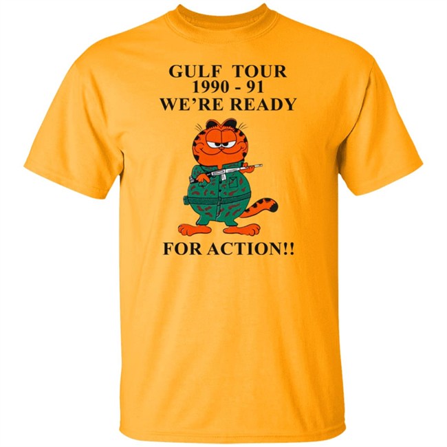 Kommandostore Gulfield War T Shirt Gulf Tour 1990-91 We're Ready For Action Kommandostore Gulfield War T Shirt Gulf Tour 1990-91 We're Ready For Action