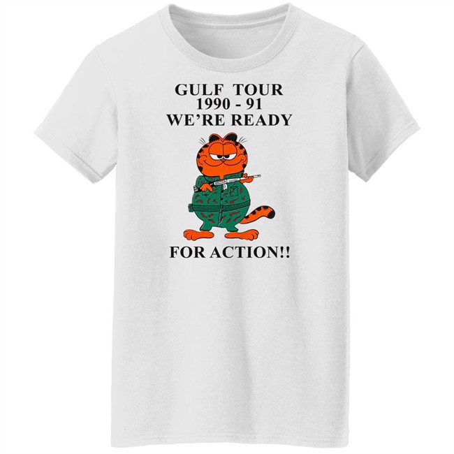 Kommandostore Gulfield War T Shirt Gulf Tour 1990-91 We're Ready For Action Kommandostore Gulfield War T Shirt Gulf Tour 1990-91 We're Ready For Action