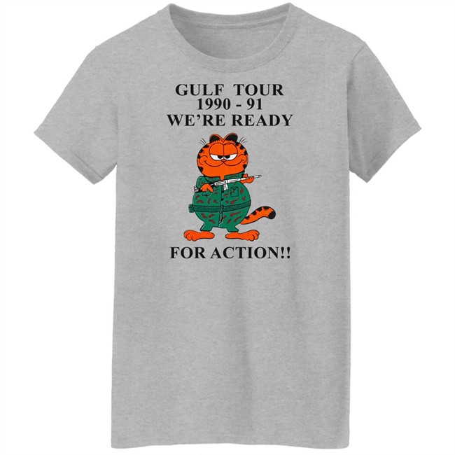 Kommandostore Gulfield War T Shirt Gulf Tour 1990-91 We're Ready For Action Kommandostore Gulfield War T Shirt Gulf Tour 1990-91 We're Ready For Action