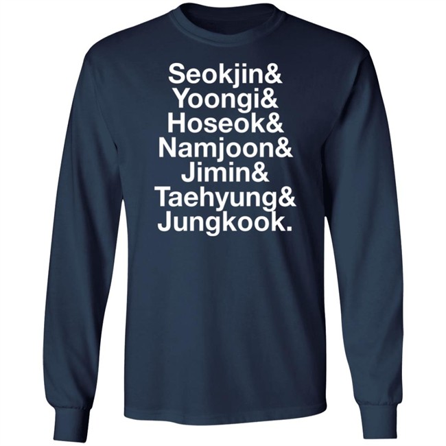 Brian Tong Seokjin Yoongi Hoseok Namjoon Jimin Taehyung Jungkook Shirt Brian Tong Seokjin Yoongi Hoseok Namjoon Jimin Taehyung Jungkook Shirt