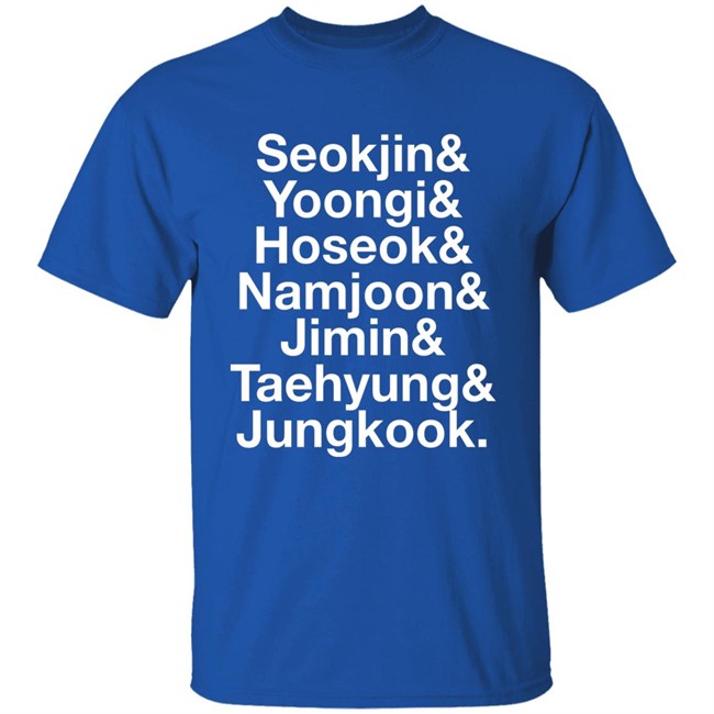 Brian Tong Seokjin Yoongi Hoseok Namjoon Jimin Taehyung Jungkook Shirt Brian Tong Seokjin Yoongi Hoseok Namjoon Jimin Taehyung Jungkook Shirt