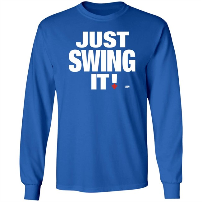 Shop AEW Shawn Spears Just Swing It Shirt Shop AEW Shawn Spears Just Swing It Shirt