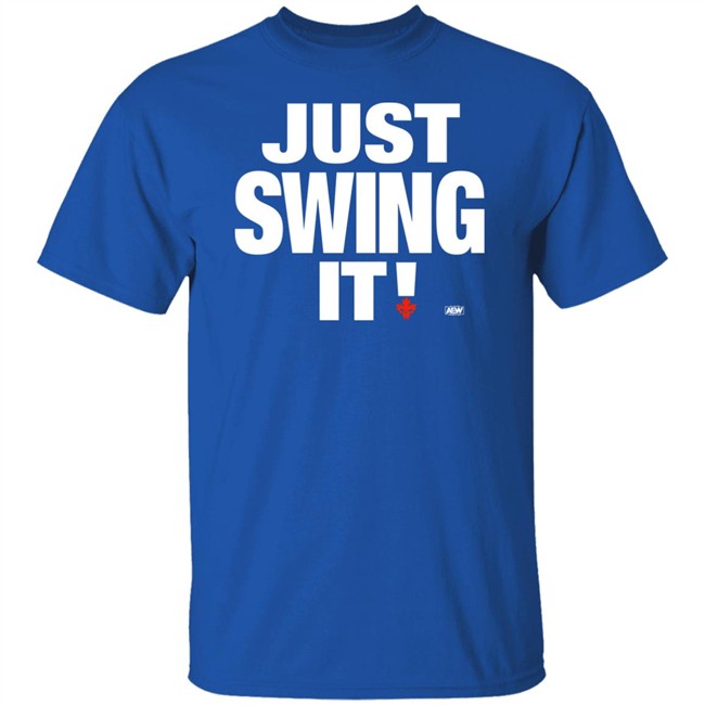 Shop AEW Shawn Spears Just Swing It Shirt Shop AEW Shawn Spears Just Swing It Shirt