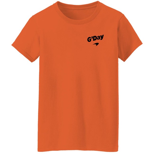 Mc Laren Store Merch Daniel Ricciardo G'Day T Shirt Mc Laren Store Merch Daniel Ricciardo G'Day T Shirt