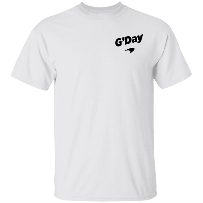 Mc Laren Store Merch Daniel Ricciardo G'Day T Shirt Mc Laren Store Merch Daniel Ricciardo G'Day T Shirt
