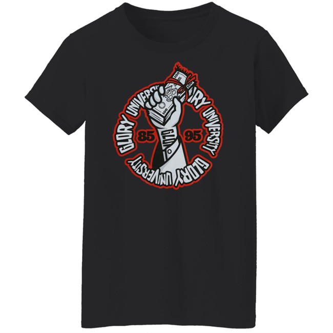 Chief Keef Merch Glo Gang Worldwide Glory Alumni Tee Shirt Glory University 85-95 Chief Keef Merch Glo Gang Worldwide Glory Alumni Tee Shirt Glory University 85-95