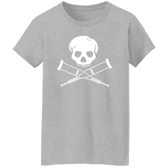 Jackass Merch Skull & Crutches T Shirt Merch Method Jackass Merch Skull & Crutches T Shirt Merch Method