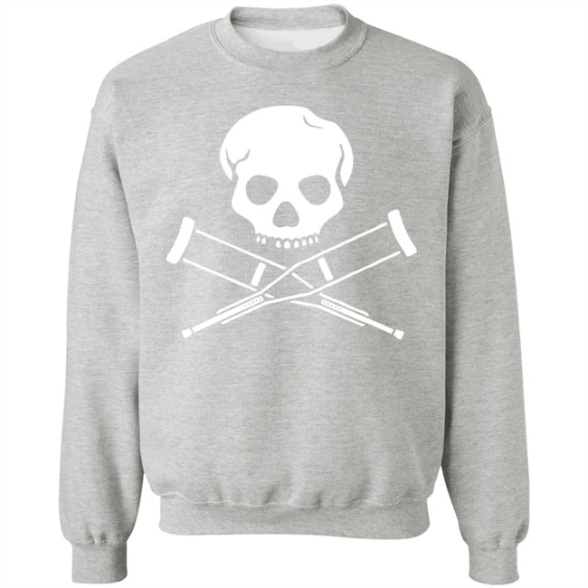 Jackass Merch Skull & Crutches T Shirt Merch Method Jackass Merch Skull & Crutches T Shirt Merch Method