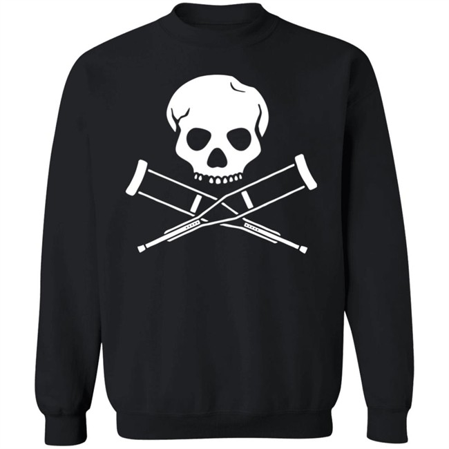 Jackass Merch Skull & Crutches T Shirt Merch Method Jackass Merch Skull & Crutches T Shirt Merch Method