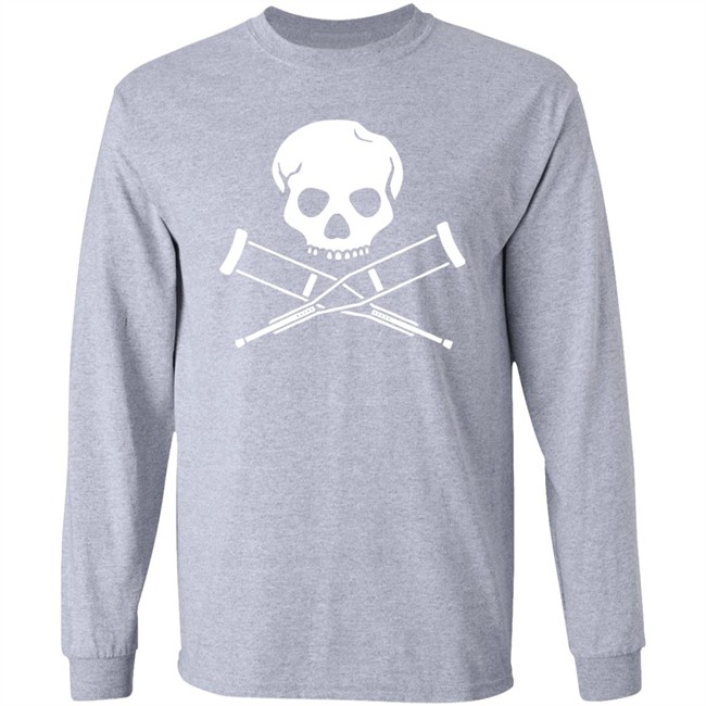 Jackass Merch Skull & Crutches T Shirt Merch Method Jackass Merch Skull & Crutches T Shirt Merch Method